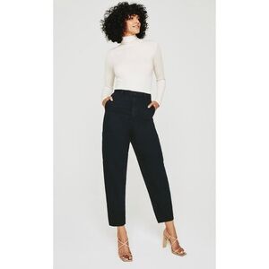 NWT AG Renn Ankle Utility High Rise Barrel Black - Size 27